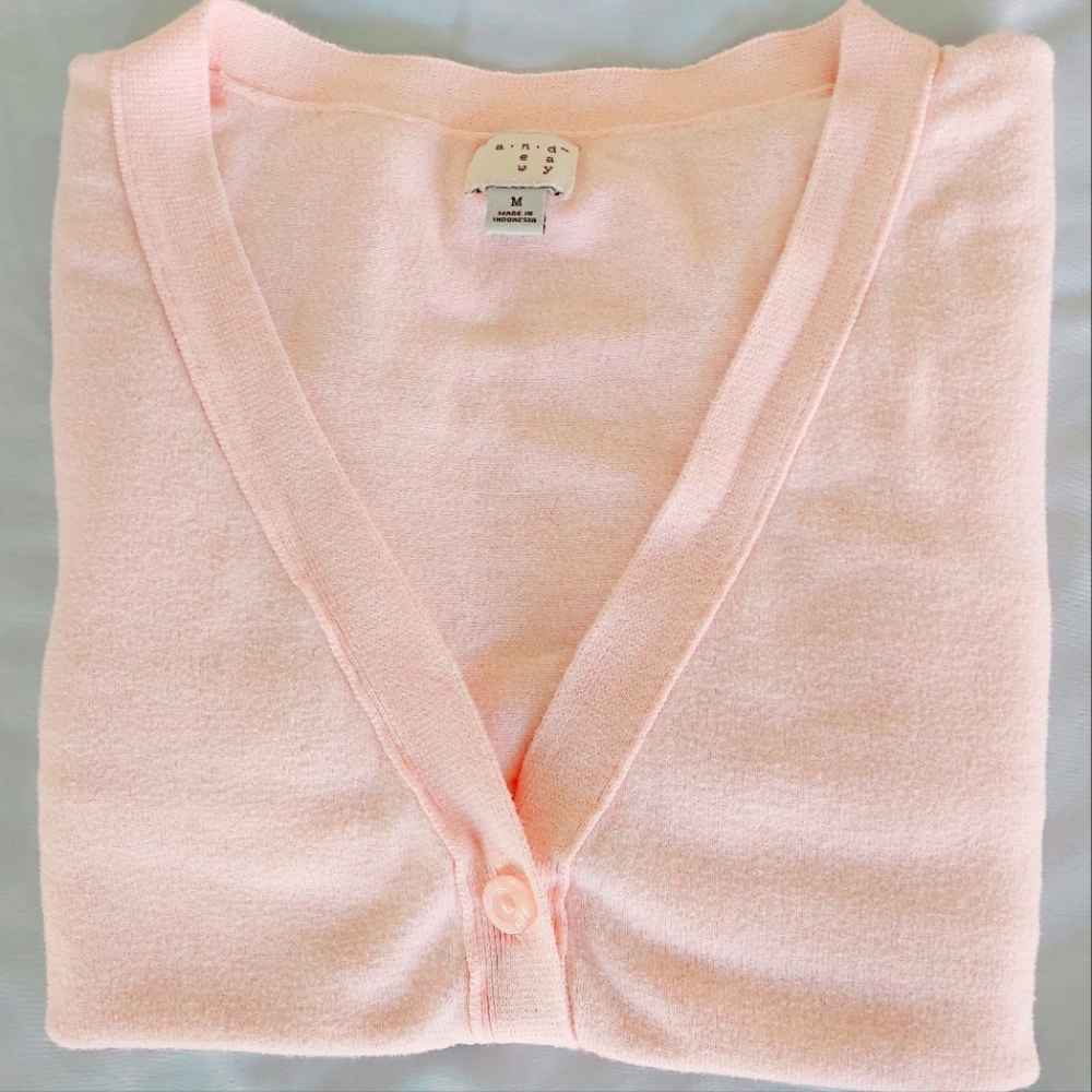 Pink cardigan size M